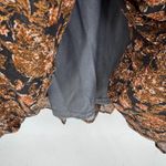 Moon River Tiered Ruffle Maxi Dress Womens Medium Fall Brown Black Metallic Gold Photo 4