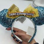 ‎ Walt Disney World Marquee Sky Blue Sequin Ear Headband Photo 0