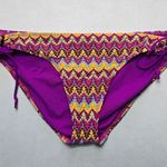 Old Navy  Purple Chevron Tie Swim Beach Cheeky Flirty Boho Bikini Bottom L Large Photo 0