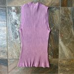 World Republic Clothing Co Pink Knit Sweater Vest Women's Size Large Silk Photo 2