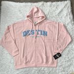 NWT Pacific & Co. Women’s full zip hoodie Destin Florida Heather soft pink XXL Photo 2