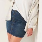 Old Navy  High-Rise Button Front Dark Denim Mini Skirt - Sz 8 - Style #839320 Photo 0