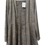 Susan Graver Women Open Front Size XS Lightweight Cardigan Long Sleeve Metallic Photo 0
