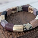 Universal Threads Universal Thread Semi Precious Stone Stretch Bracelet Multi Color Photo 2