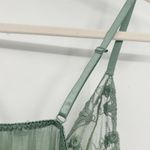 Womens Sage Green Sheer Lace Mesh Babydoll Chemise Lingerie Size M Fairycore Size M Photo 5