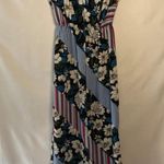 Bobeau Maxi Floral Striped Tropical Print Dolman Sleeves Maxi Dress Women's XS Photo 8