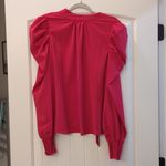 Angashion Puff Long Sleeve Blouse with Back Bow Photo 1