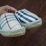 Burberry  Tan Nova Check Feminine Chic Loafer Espadrille Size 37 Photo 1