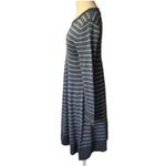 Philosophy  cashmere blend long sleeved strip sweater dress size M gray and gold Photo 1