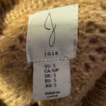 Joie  Brown tan Crochet Collar Button Front Cardigan Sweater Top Size S Photo 6