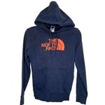 The North Face Hoodie X-Small Navy With Orange Logo 58b Photo 0