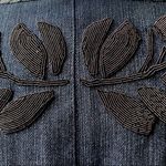 Worth Embroidered Floral Petite Denim Jacket Blue Size 12P Photo 14