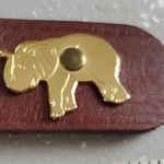 Animal adorned westwrn leather belt size m/l Photo 5