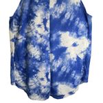 Modern Lux Modern Luxe blue tie dye peace sign halter tank top size small JT21097 Photo 5