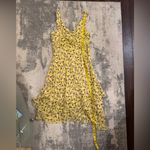 D.J. Summers Yellow Floral Sleeveless Dress Size 6 Photo 5