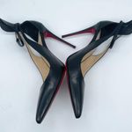 Christian Louboutin  Black leather Mascara 100mm ankle strap pumps 41 Photo 6