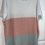Cherish Sweater Short Sleeve Top with 3 Multi-Color Layers Size Large Photo 0