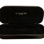 Coach  Eyeglass Sunglass Case Black Velvet Lined Hard Case Clamshell Photo 3