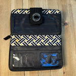 Vera Bradley  Black Quilted Clutch Wallet‎ 7.5x5x1 Zip Around Section Photo 1