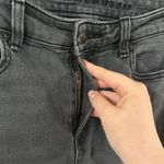 American Eagle  stretch faded black wash mom jeans size 0 Photo 5