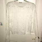Pointelle white lace top Medium/Large Photo 1