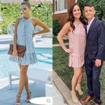 Mustard Seed  Striped Halter Dress Tiered Ruffle Hem Orange White Size Small Photo 1