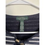 Ralph Lauren Lauren Navy & White Stripe Shift Dress Sz M Nautical French Terry Photo 2