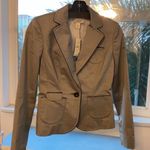 Loft Ann Taylor Silver‎ Pinstripe Blazer NWT Photo 1