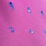 Vintage 70s Dress Pink Belted Women Long Sleeves High Neck Tiny Paisley Print Size 10 Photo 9