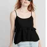 Old Navy Layered Frill Cami Tank Top Black Size Medium NWT Photo 0