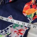 Ralph Lauren Lauren Floral Paisley Print Poplin Dress Tie Long Sleeve Size S Photo 11