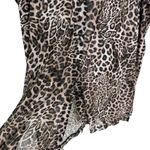 SEA LEVEL Wildside Mesh Beach Coverup Caftan Shirt Animal Print Size S NWT Black Photo 8