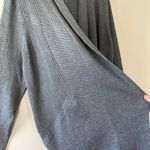 Retrology Sz 1X Black Stretch Open Cardigan Sweater Long Sleeves Gray Photo 3