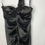 Y2k Black Mermaid Ruched Prom Homecoming Formal Dress Gown One Strap Sz Large Photo 7