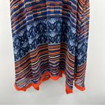 Anthropologie Maeve Urcos Handkerchief Geometric Print Strapless Dress Size S Photo 3