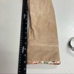 JDS COLLECTION,Women’s Leather Jacket, Tan, Large, Floral lining, Snap button Tan Photo 4