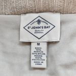 st. john's bay Cream Sweater Size Medium Tan Oatmeal Sweater Photo 4