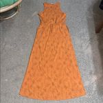 Toad & Co Sunkissed Sleeveless Maxi Dress Floral Faux Wrap Apricot‎ Orange XS Photo 3