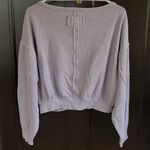 Free People Like New I’ve Pullover Top Lavender Small Photo 7