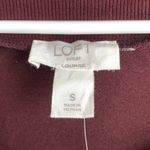 Loft NWT  Burgundy Lounge Wide Neck Short Sleeve Shirt Photo 2