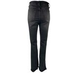 JBD Women's Black High Waist Split Hem Flared Bootcut Denim Jeans Pants Size 28 Photo 2