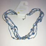Sonoma Blue Seed Bead Beaded Boho Necklace Photo 4