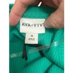 Ava & Viv  plus size green ribbed tank top size 1X cotton polyester‎ spandex Photo 3