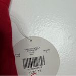 Valerie Stevens NWT Red 100% Linen Straight Leg Pants Size 16 High Rise Casual Photo 5