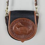 Dooney & Bourke Vintage Big Duck Crossbody Bag Pebble Leather Saddle AWL Photo 2