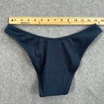 J.Crew Textured Curved Waist Cheeky Bikini Swim Bottom Blue Size Small BC050 Photo 6