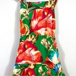 Farm Rio  Tropicart Floral Sleeveless Midi Dress Medium Green NWT Photo 7