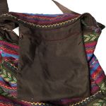 Crossbody Canvas Tote Bag Blue Photo 3