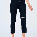 Princess Polly  Fall in Line Knee Rips Black Jeans Photo 0