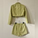 Hello Molly NWOT  green tweed set - S Photo 2